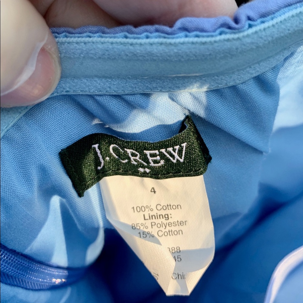 j crew strapless dress